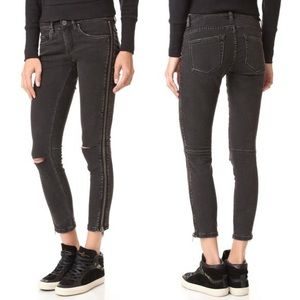 NWT Blank NYC Side Zipper Black Jeans Size 27